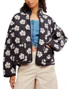 Free People Chloe Quilted Jacket In Night Bloom Combo
