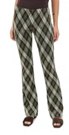 Free People Chloe Plaid Flare Leg Knit Pants