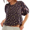 Free People Chloe Printed Top In Multi