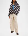 Free People Chloe Quilted Jacket In Multi