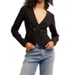 Free People City Life Button-up Shirt In Black