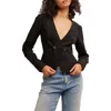 Free People City Life Button-up Shirt In Black