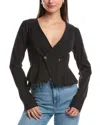 Free People City Life Button-up Shirt In Black