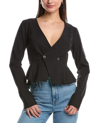 FREE PEOPLE FREE PEOPLE CITY LIFE LINEN-BLEND BLOUSE
