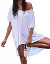 Free People City Vibes Tee In White In Blue