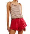 Free People Claire Stripe Knit Crop Camisole In Multi