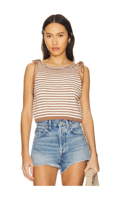 Free People Claire Tank In Brown
