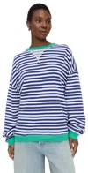 Free People Classic Striped Crew Sand Dollar Combo