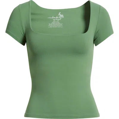 Free People Clean Lines Baby T-shirt In Green