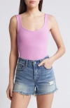 Free People Women's Clean Lines Bodysuit In Crocus