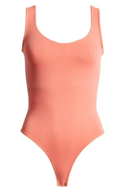 Free People Clean Lines Bodysuit In Ember Glow