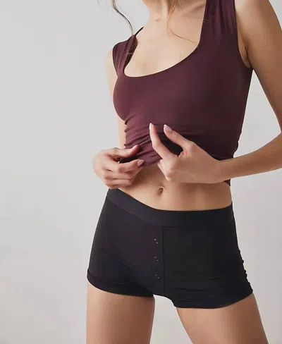 Free People Clean Lines Muscle Cami In Brown
