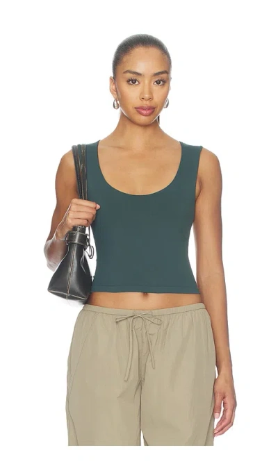 Free People Clean Lines Muscle Cami In Green