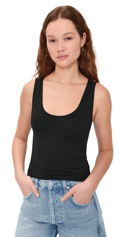 Free People Clean Lines Muscle Camisole Black
