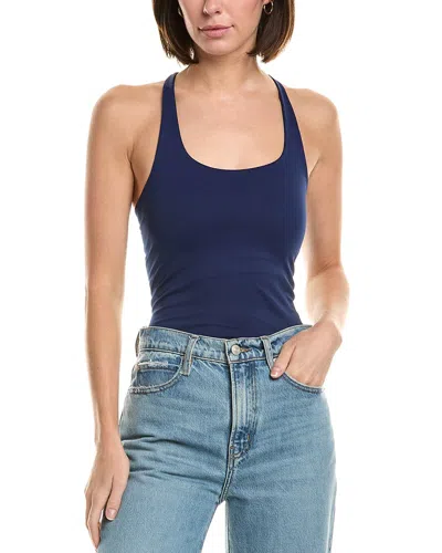 Free People Clean Lines Racerback Tank In Blue