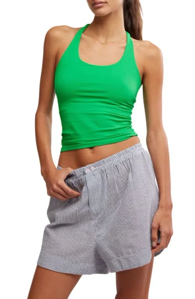 Free People Clean Lines Racerback Tank In Jungle Glow