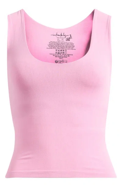 Free People Clean Lines Seamless Crop Muscle Tank In Pink