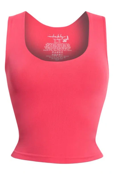 Free People Clean Lines Seamless Crop Muscle Tank In Pink