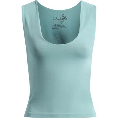 Free People Clean Lines Seamless Muscle Fit Camisole In Blue
