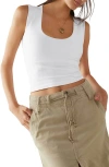 Free People Clean Lines Seamless Muscle Fit Camisole In White
