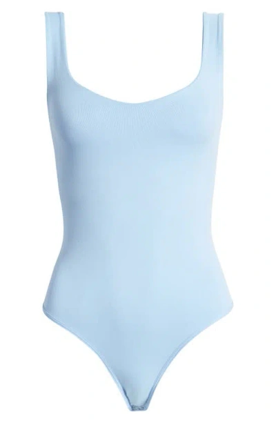 Free People Clean Lines Tank Bodysuit In Cerulean