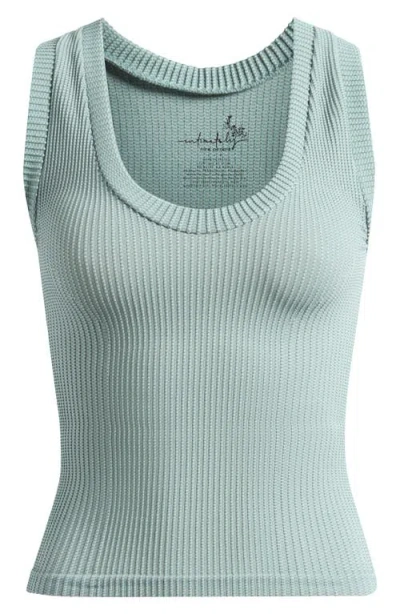 Free People Clean Slate Crop Tank In Blue