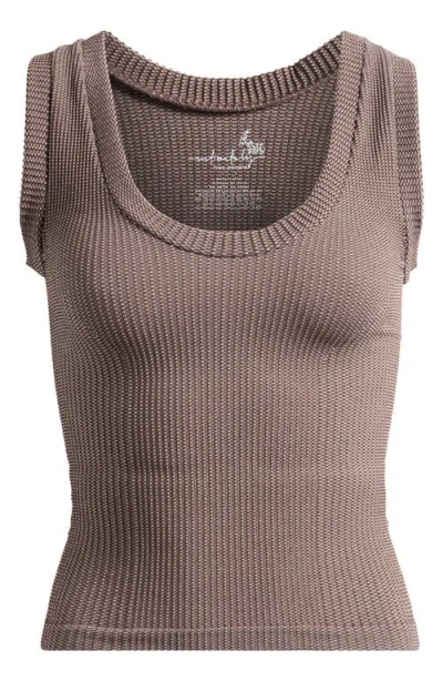 Free People Clean Slate Crop Tank In Brown