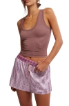 Free People Clean Slate Seamless Tank In Chocolate