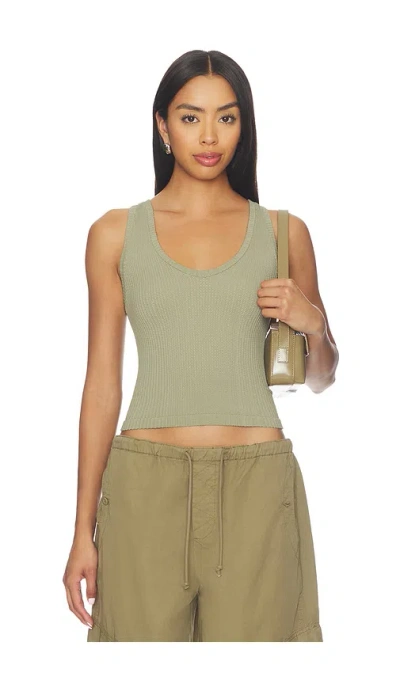 Free People Clean Slate Seamless Tank In Green