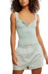 Free People Clean Slate Tank Top In Blue