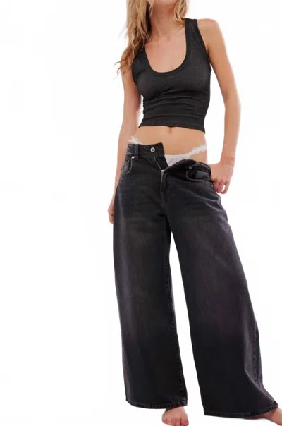 Free People Clean Slate Tank Top In Black