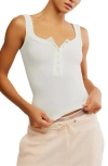 Free People Clean Slate Tank Top In White