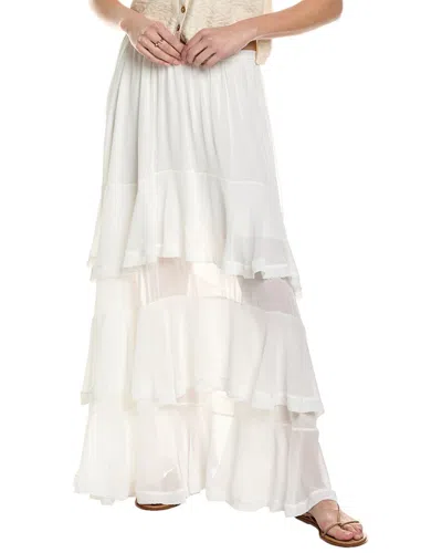 Free People Clementine Maxi Skirt In White