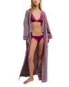 Free People Close To Home Flannel Robe In Pink