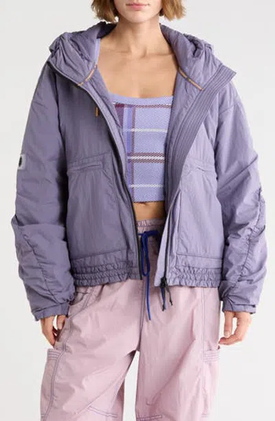 Free People Cloud Cover Systems Liner Jacket In Purple