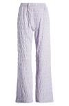 Free People Cloud Ten Check Print Pajama Pants In Purple