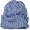 Free People Coast Line Cable Beanie In Blue