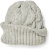 Free People Coast Line Cable Beanie In Gray