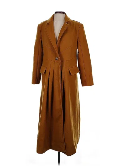 Pre-owned Free People Coat In Brown