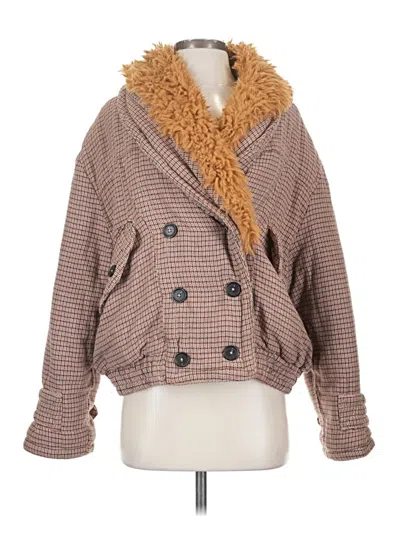 Pre-owned Free People Coat In Brown