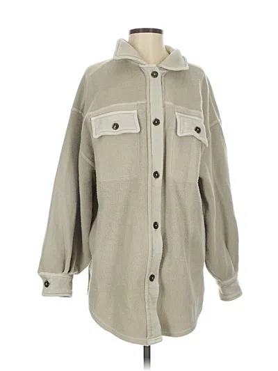 Pre-owned Free People Coat In Gray