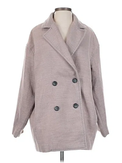Pre-owned Free People Coat In Gray