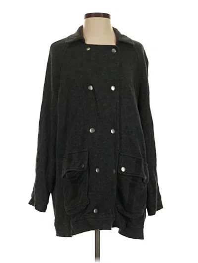 Pre-owned Free People Coat In Gray