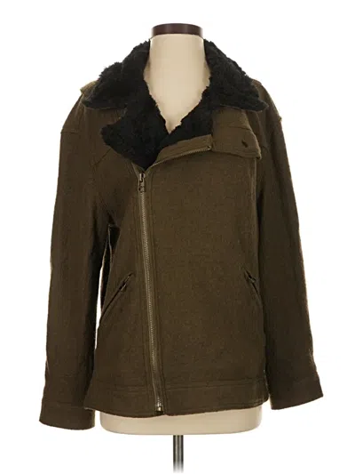 Pre-owned Free People Coat In Green