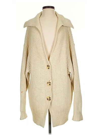 Pre-owned Free People Coat In Ivory