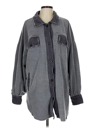 Pre-owned Free People Coat In Purple