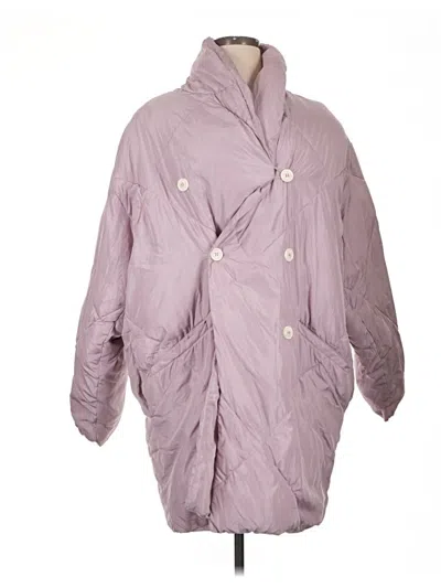 Pre-owned Free People Coat In Purple