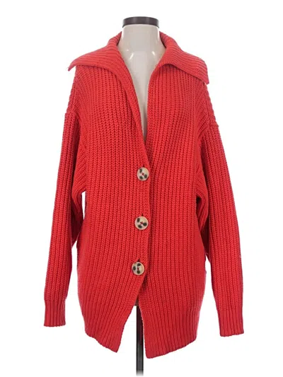 Pre-owned Free People Coat In Red