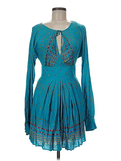Pre-owned Free People Cocktail Dress In Blue