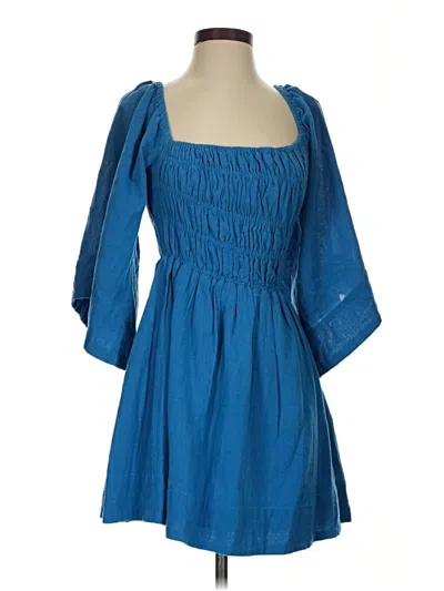 Pre-owned Free People Cocktail Dress In Blue